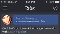Creation of Relax's design - app iOS